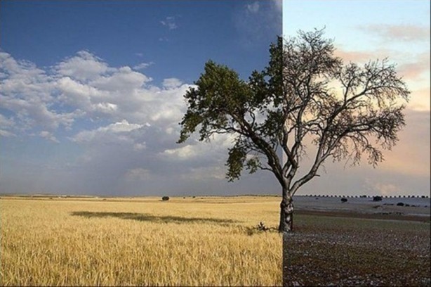 Doğanın iki farklı yüzü