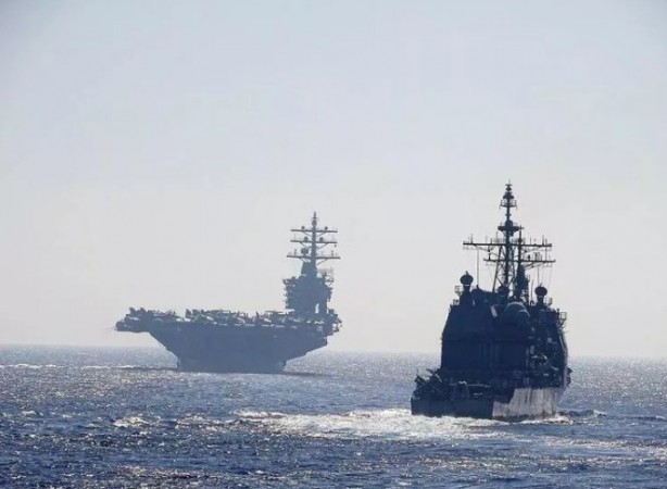 Foto - Washington bununla da kalmadı, uçak gemisi USS Dwight D. Eisenhower'ı Girit'e göndererek Yunan donanmasıyla tatbikat yapmasını sağladı. 