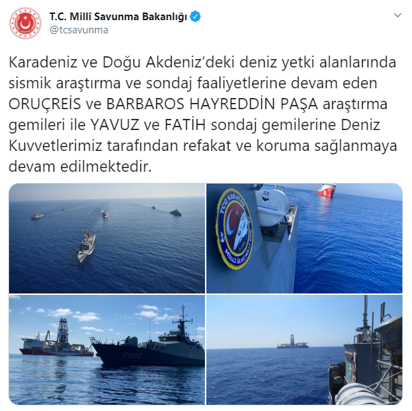 Foto - Doğu Akdeniz'de sıcak anlar! Türkiye korumaya devam edecek