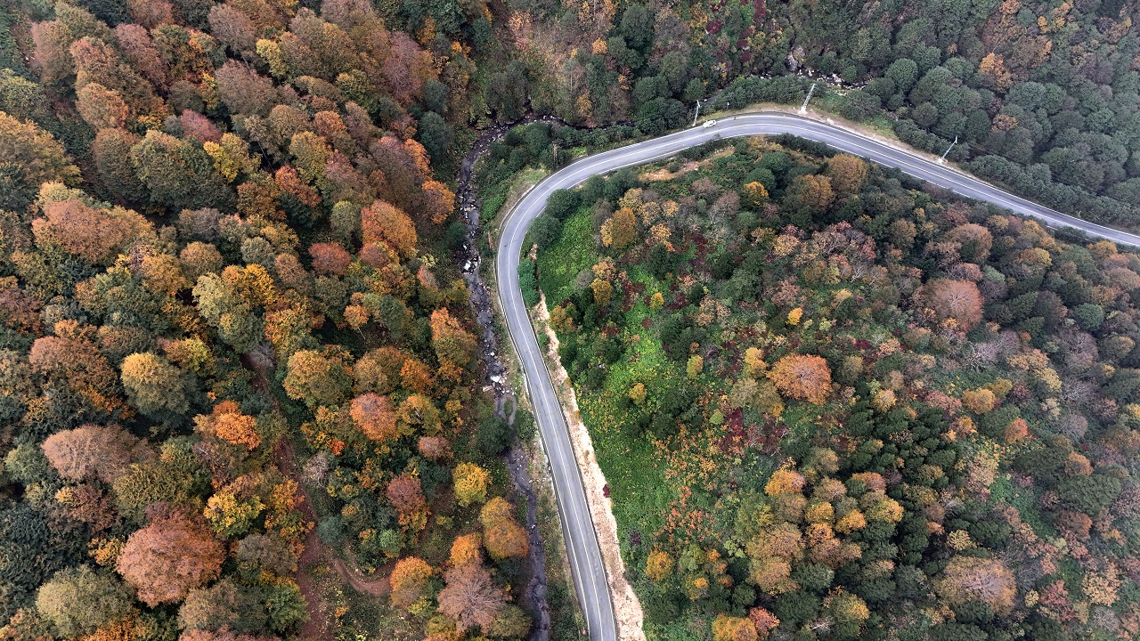 Doğu Karadeniz'de nefes kesen sonbahar manzarası