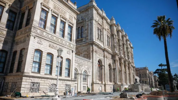 Foto - Dolmabahçe Sarayı'nda altyapı çalışması