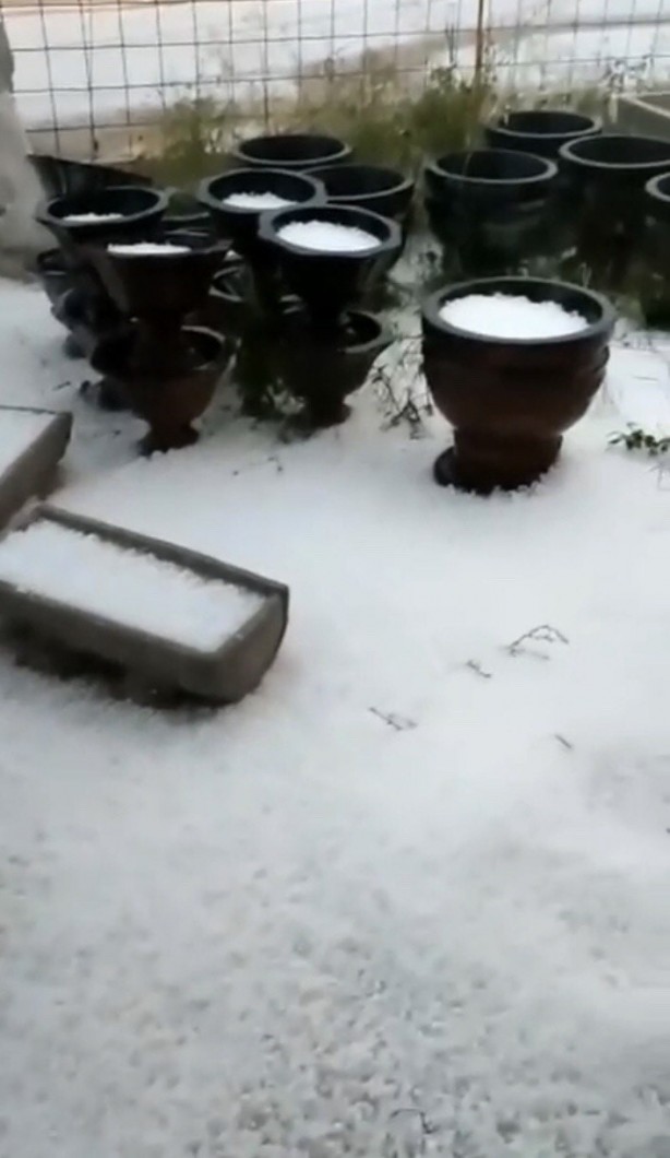 Foto - Dolu ve sağanak yağışın vurduğu Mersin'de hayat durma noktasına geldi