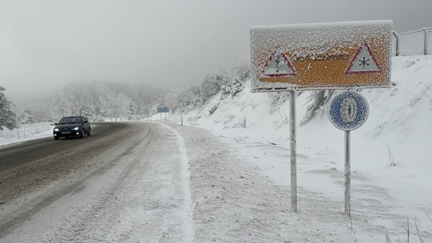 Foto - Domaniç Dağları'nda kar, buzlanma ve sis!