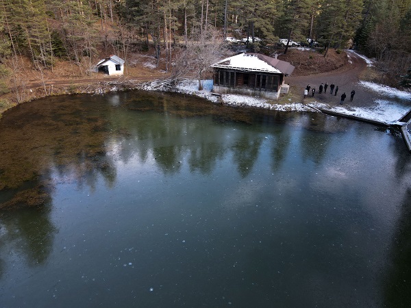 Foto - Donan Yeşil Göl dronla görüntülendi