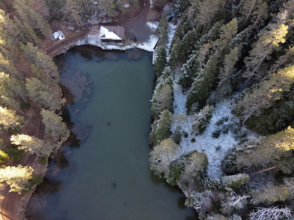 Foto - Donan Yeşil Göl dronla görüntülendi
