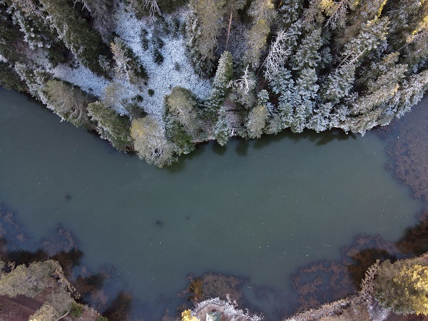 Foto - Donan Yeşil Göl dronla görüntülendi