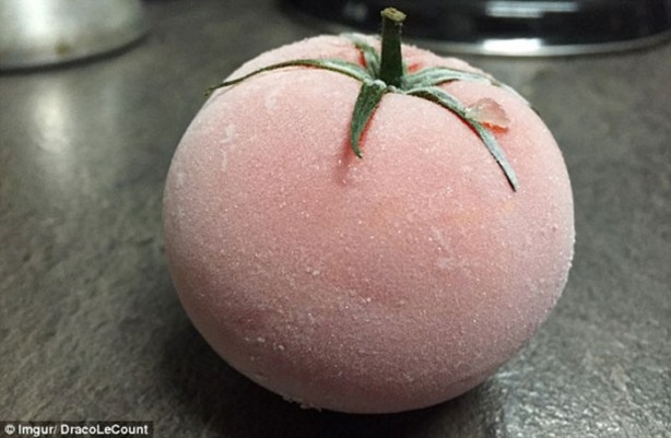 Foto - Donmuş domates çözülünce ne olur?