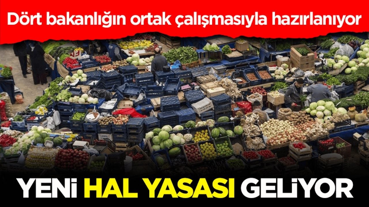 Dört bakanlığın ortak çalışmasıyla hazırlanıyor! Yeni hal yasası geliyor