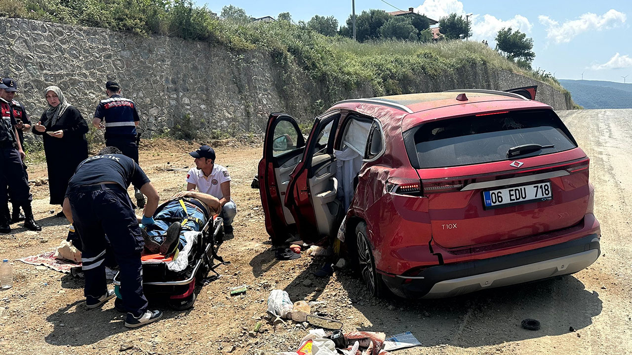 Dört metre yüksekten uçarak takla atan TOGG'un son hali gündemi altüst etti! Gören 'yok artık' dedi