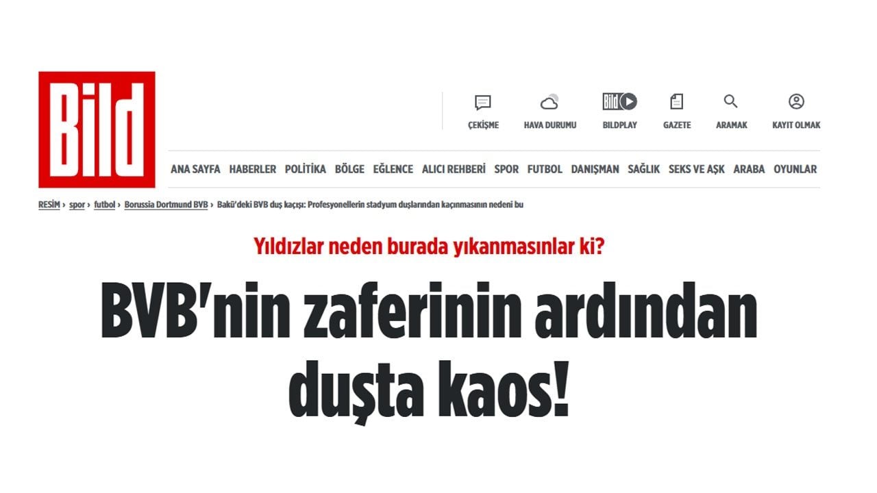 Foto - Dortmundlu futbolcular Azerbaycan'da zehirlenmekten korktu! Duş bile almadan otobüse kaçtılar