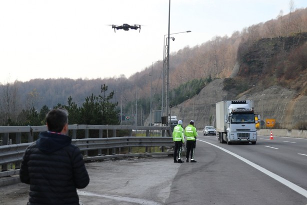 Drondan kaçamadılar