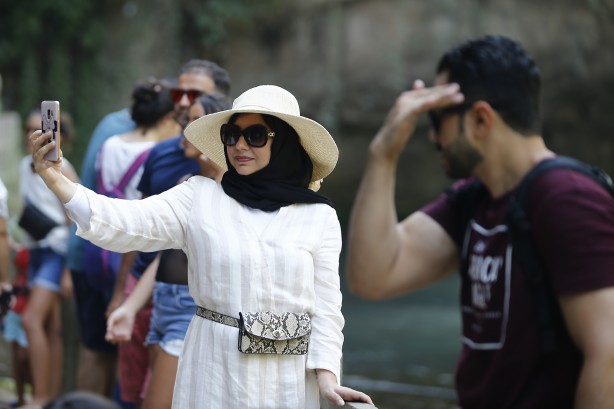 Foto - Düden Şelalesi'ne ziyaretçi akını