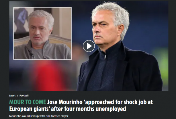 Foto - Dünya basını böyle duyurdu: Mourinho Avrupa devinde…