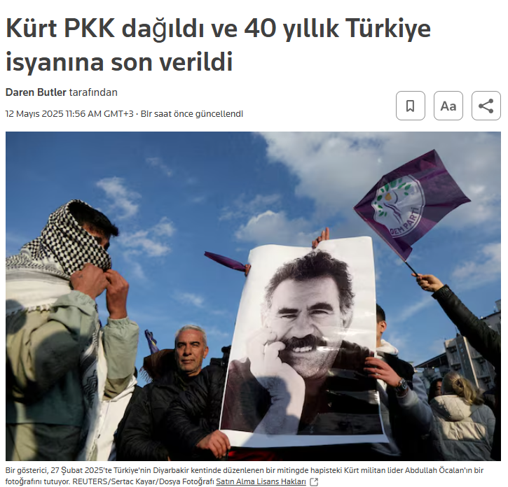 Foto - Dünya basını PKK’nın silah bırakmasını böyle gördü: Tarihi dönüm noktası