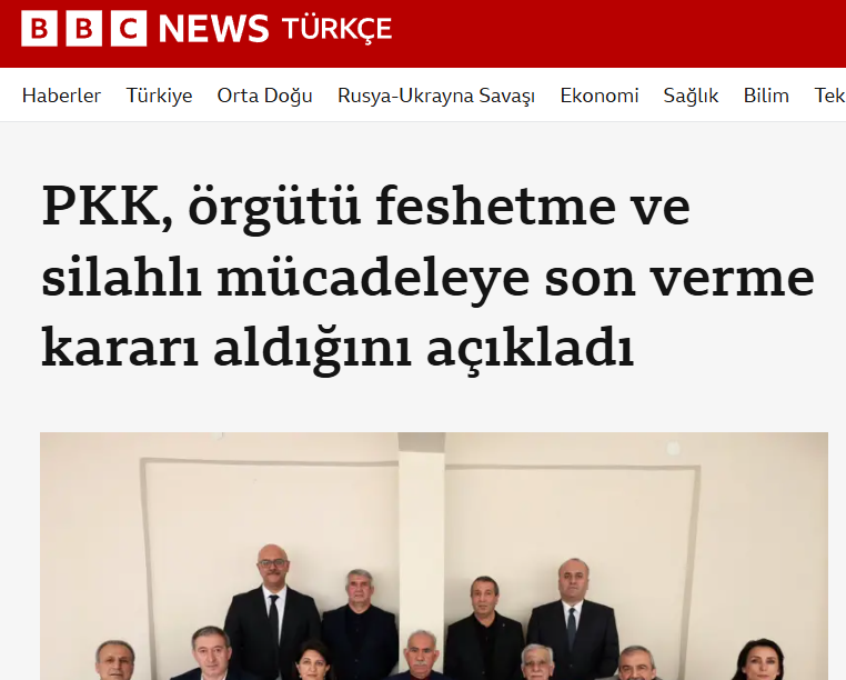 Foto - Dünya basını PKK’nın silah bırakmasını böyle gördü: Tarihi dönüm noktası