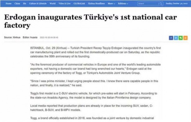 Foto - Dünya basını TOGG’u işte böyle gördü! İçimizdeki İrlandalıların gözü yaşlı