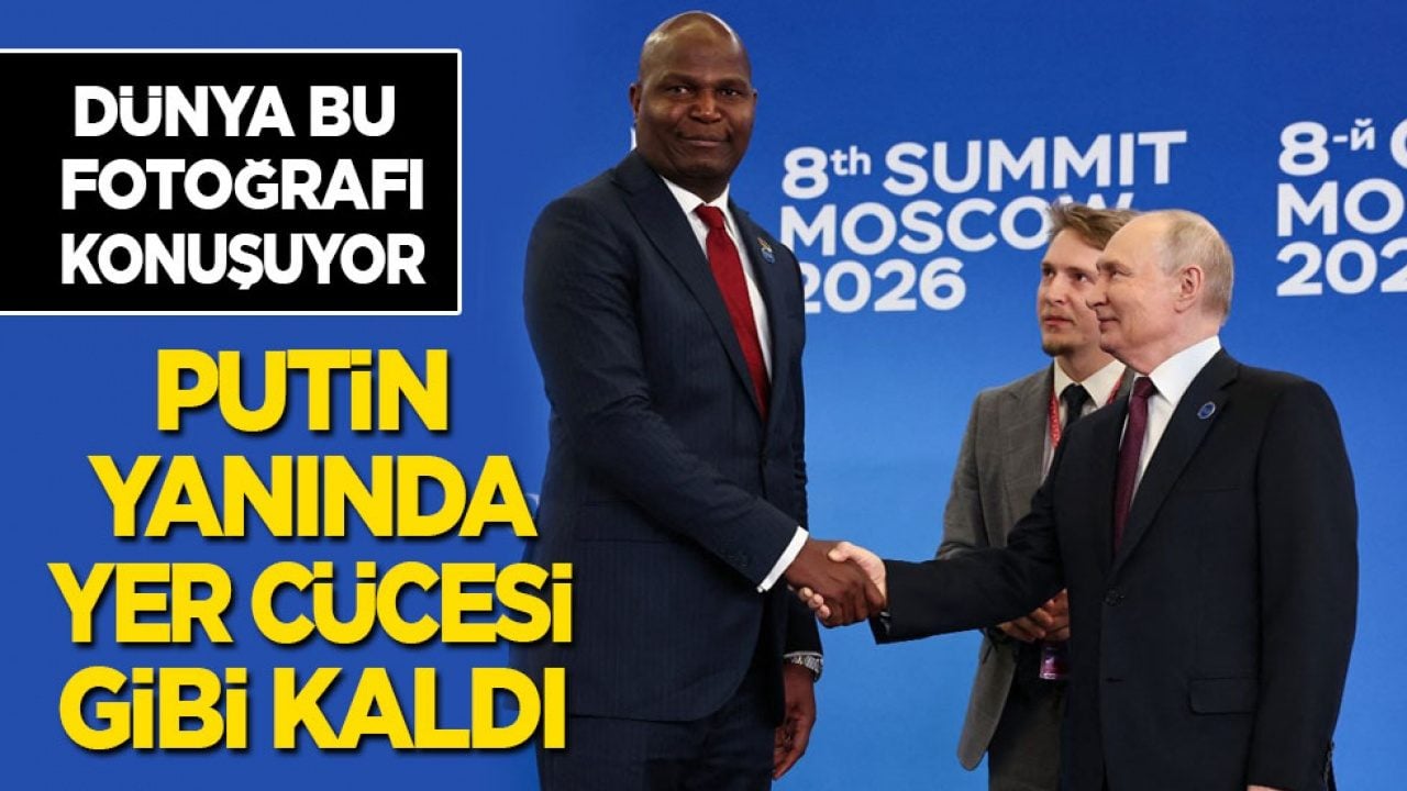 Dünya bu fotoğrafı konuşuyor! Putin yanında yer cücesi gibi kaldı