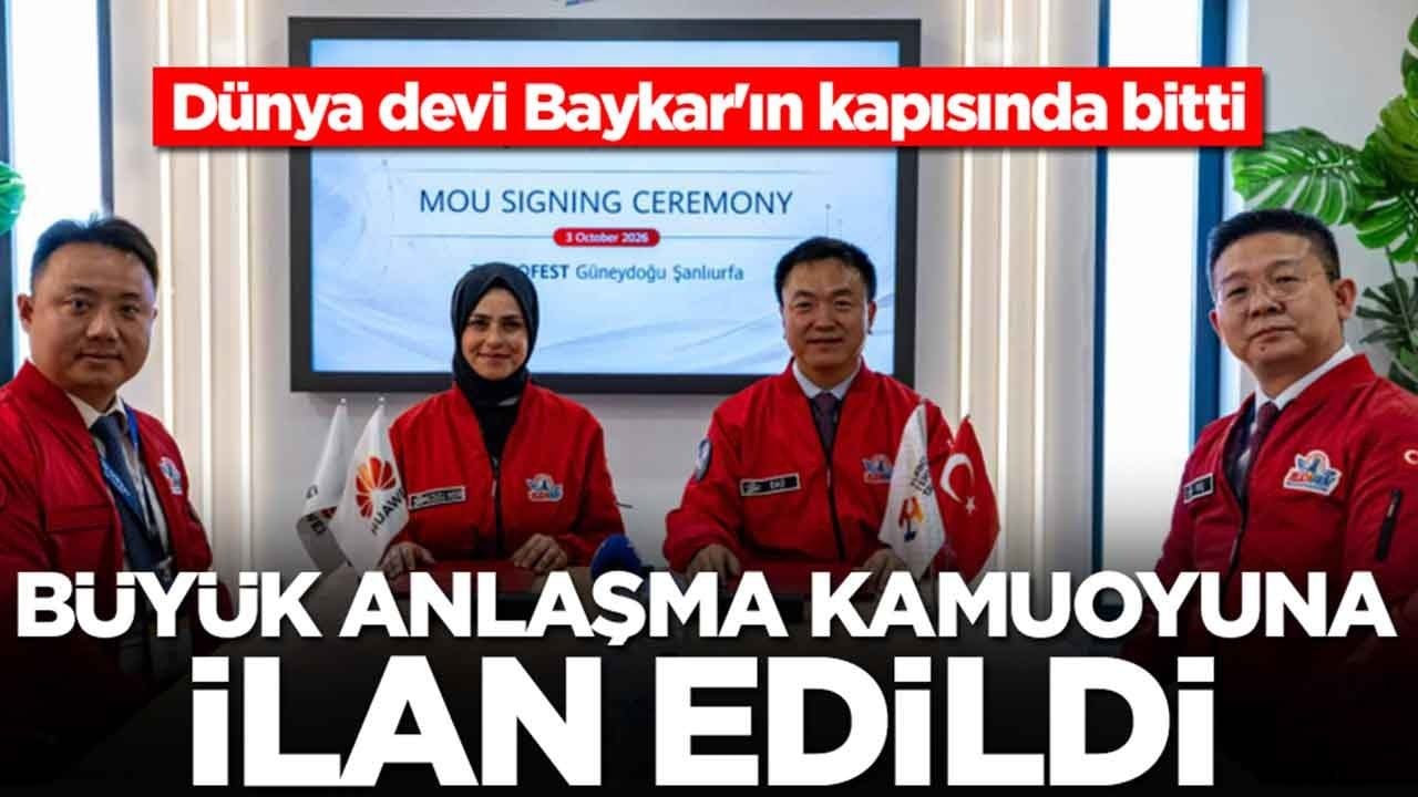 Dünya devi Baykar'ın kapısında bitti: Büyük anlaşma kamuoyuna ilan edildi