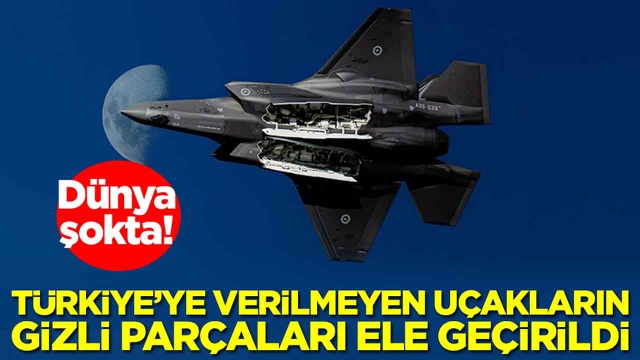 Dünya şokta: Türkiye'ye verilmeyen uçakların gizli parçaları ele geçirildi