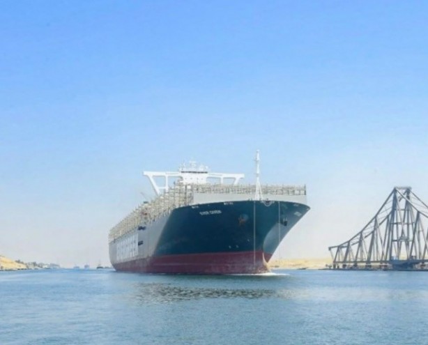 Foto - Dünya ticaretine büyük darbe vurmuştu! Ever Given aylar sonra tekrar Süveyş Kanalı'nda