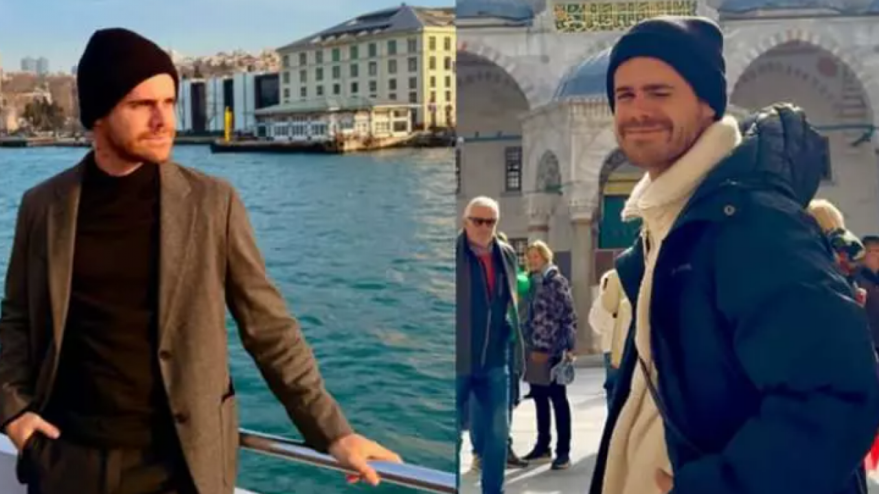 Ünlü oyuncu İstanbul'a aşık oldu! Sultanahmet Camii'ni gezdi, Türk kahvesi içti!