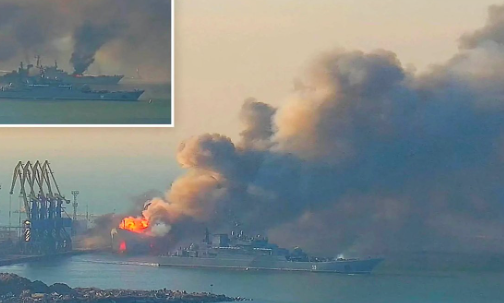 Foto - Dünyada son dakika! Rus denizaltısı ve savaş gemisi vuruldu