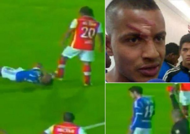 Foto - Dünyanın en hırçın futbolcuları! Tribünlere uçan tekme...