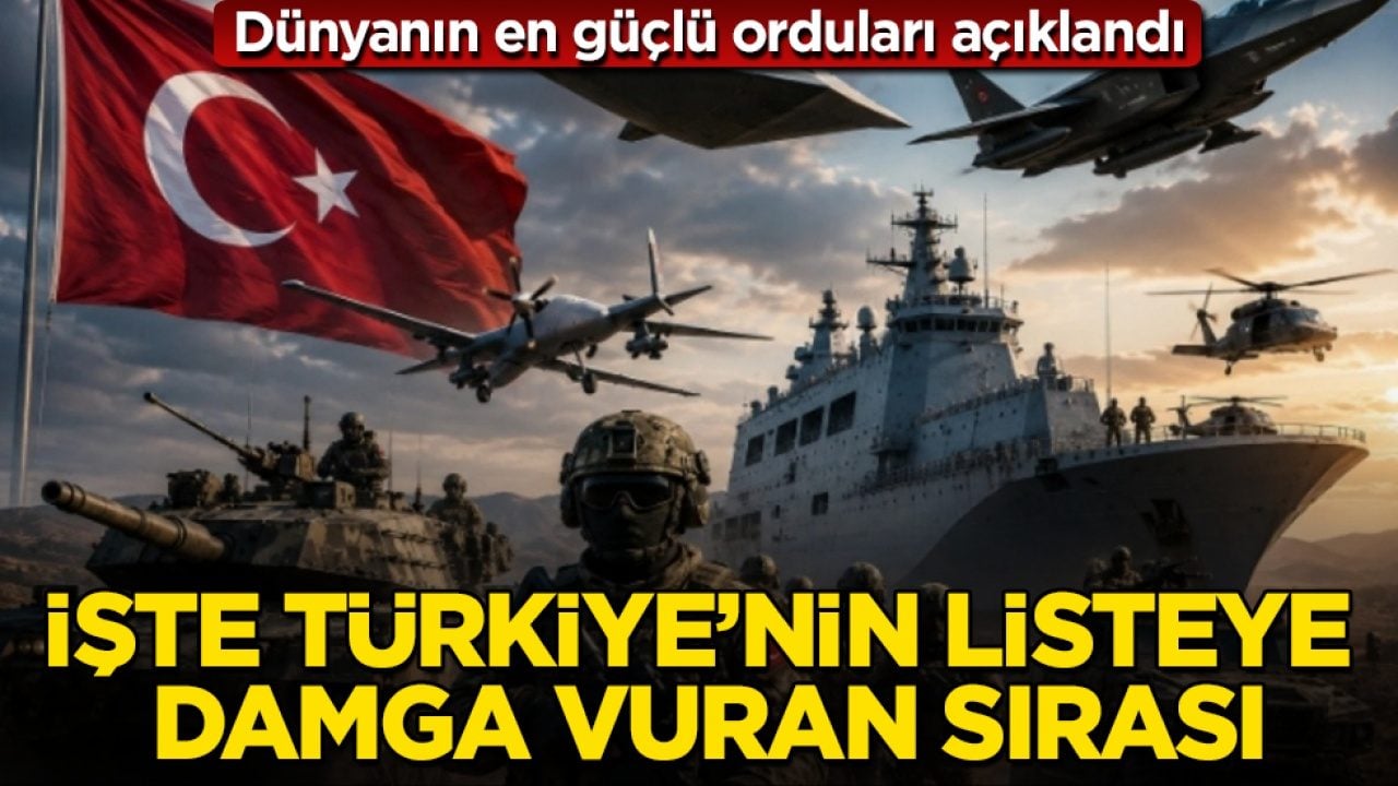 Dünyanın en güçlü orduları açıklandı! İşte Türkiye’nin listeye damga vuran sırası