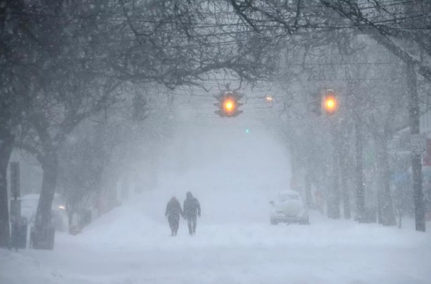 Foto - Dünyayı şaşırtan olay! 35 dereceyi gören ABD beyaza büründü