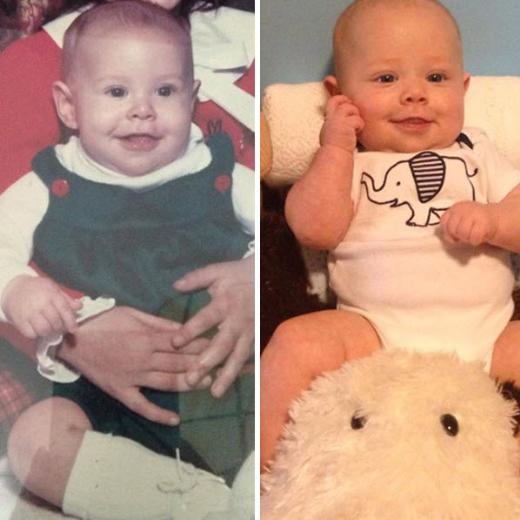 Foto - Ebeveynlerinin küçüklüklerine öylesine benziyorlar ki...