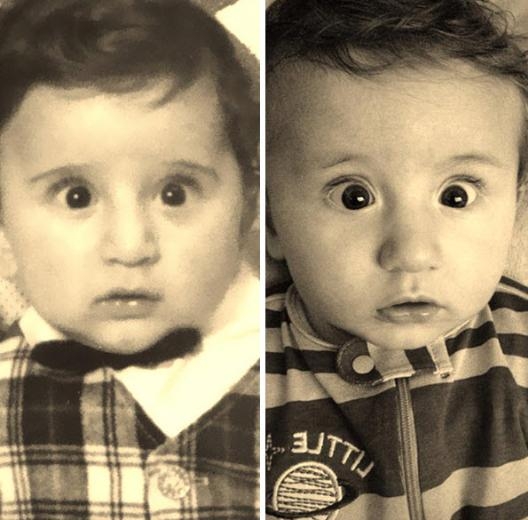 Foto - Ebeveynlerinin küçüklüklerine öylesine benziyorlar ki...