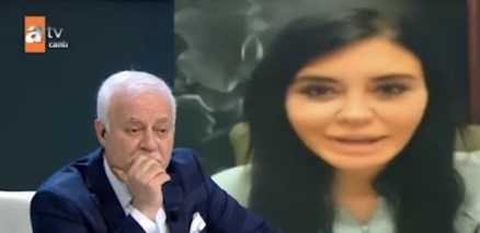 Foto - Ebru Polat’tan Nihat Hatipoğlu’na ayet sorusu