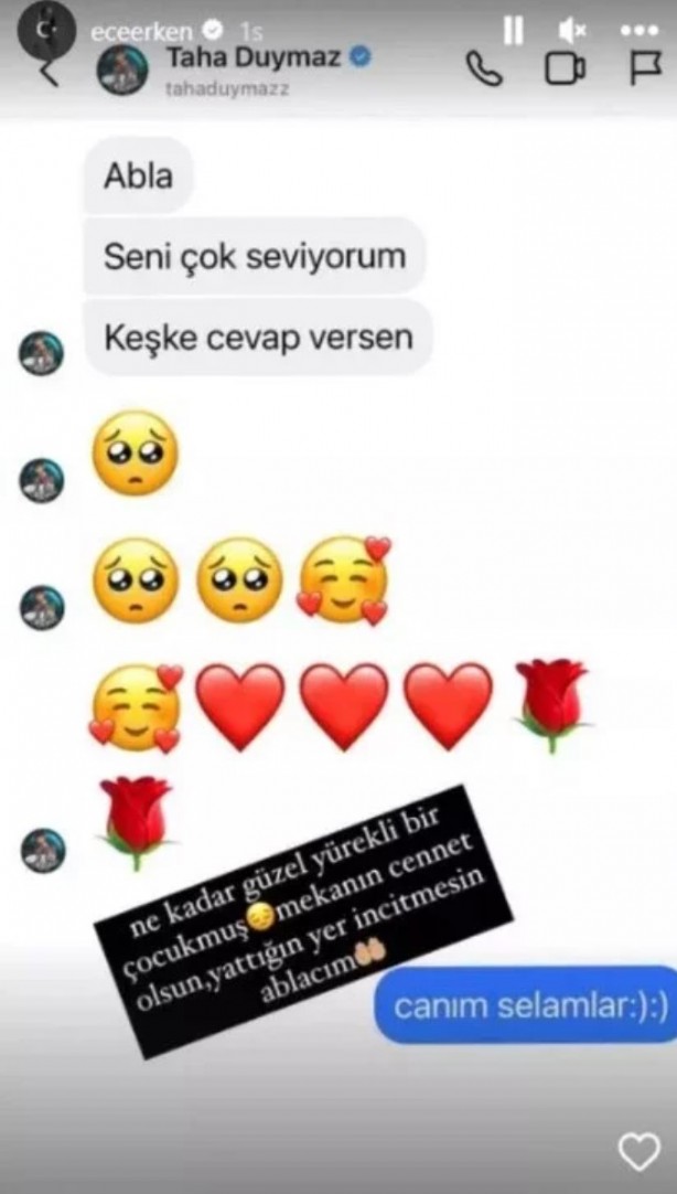 Foto - Ece Erken'in Taha Duymaz mesajı tepki çekti! "Yazıklar olsun..."