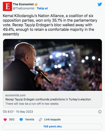 Foto - Economist dergisinden seçim itirafı! Anketlere kandık