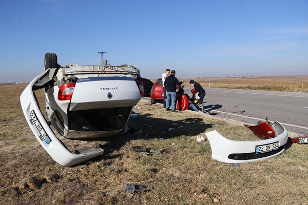 Edirne'de feci kaza! Ortalık can pazarına döndü