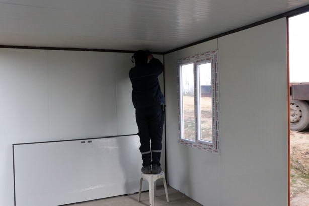 Foto - Edirne'de konteyner ev üreticileri deprem bölgeleri için mesaide