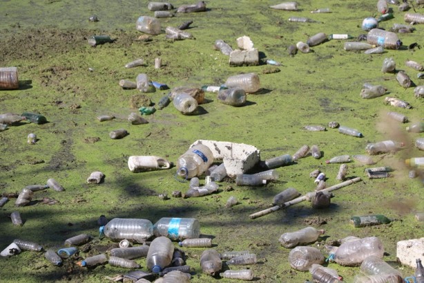 Foto - Edirne'de vatandaşlar çöple kaplanan derenin temizlenmesini istiyor