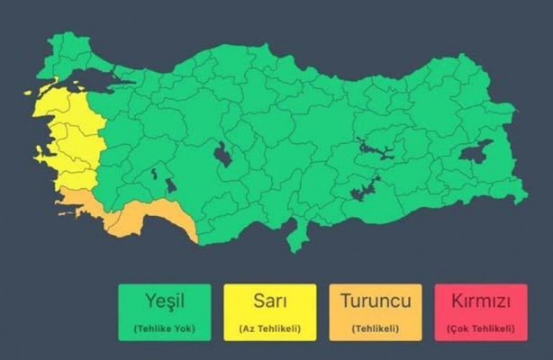 Foto - Ege için 'sağanak' uyarısı