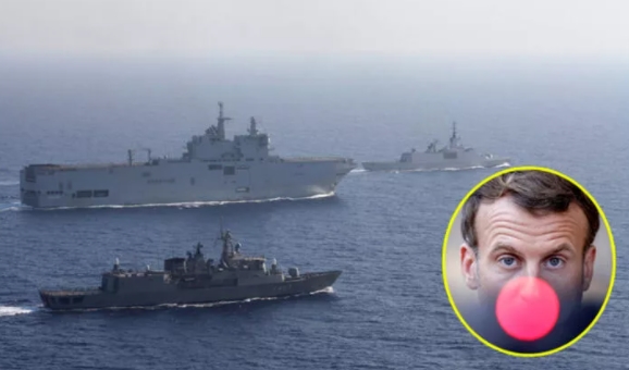 Ege’de sular ısındı! Balon Macron’u manşetten verdiler