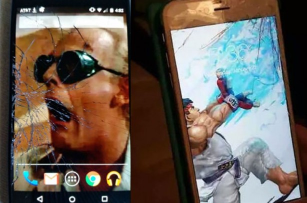 Foto - Ekranı çatlayan telefonlar için ilginç çözüm