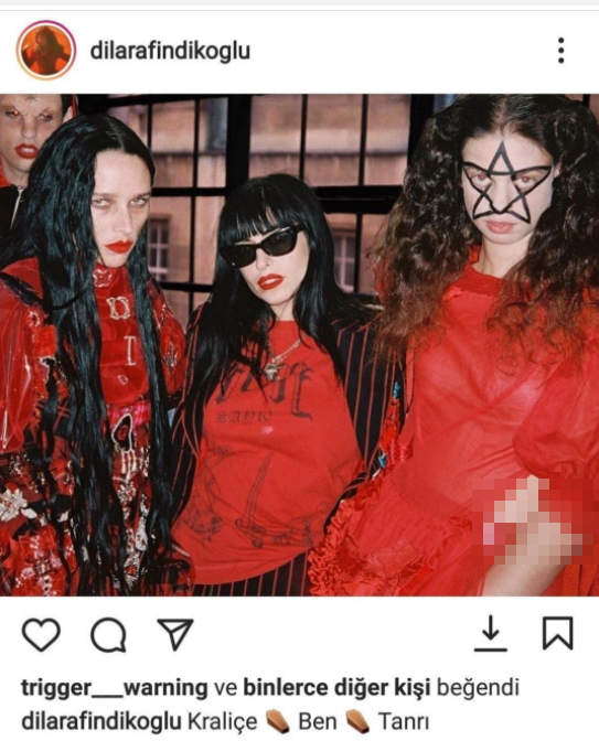 Foto - Fındıkoğlu bu paylaşımında doğrudan şeytana köle olduğunu ilan etmiş.