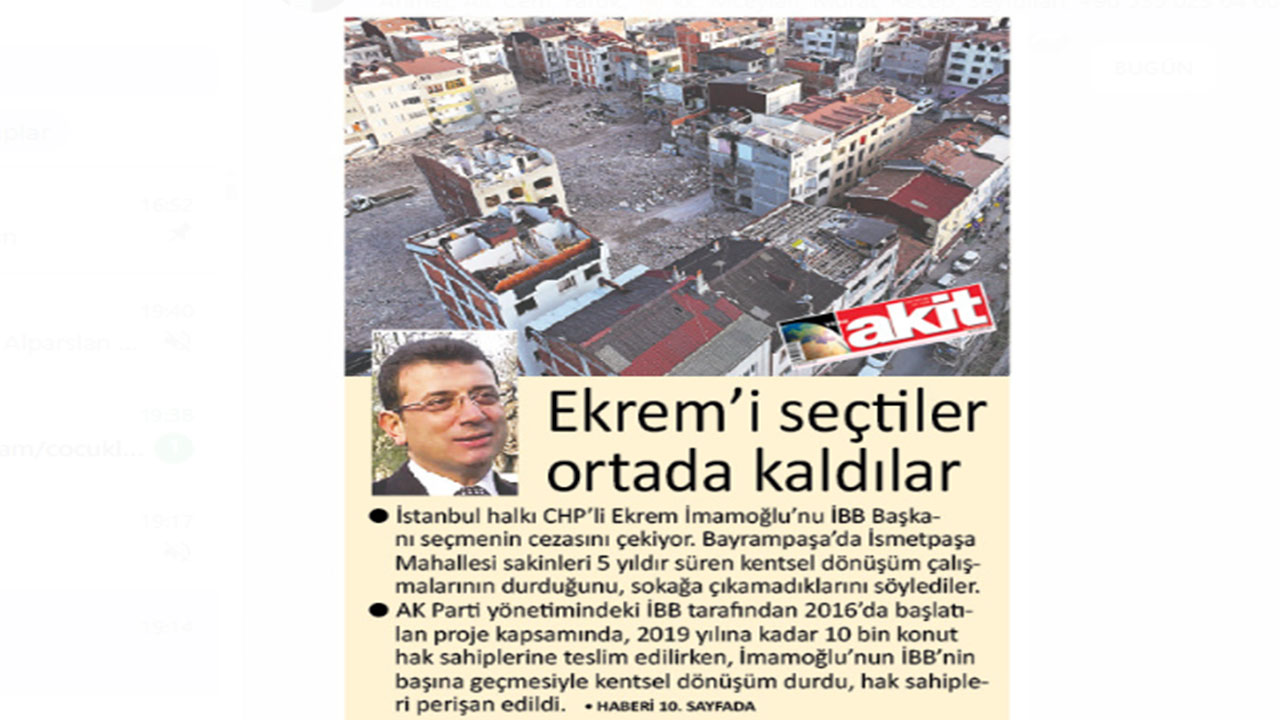 Foto - Ekrem İmamoğlu'nu seçtiler ortada kaldılar! Kentsel dönüşüm rezaletinde yeni perde