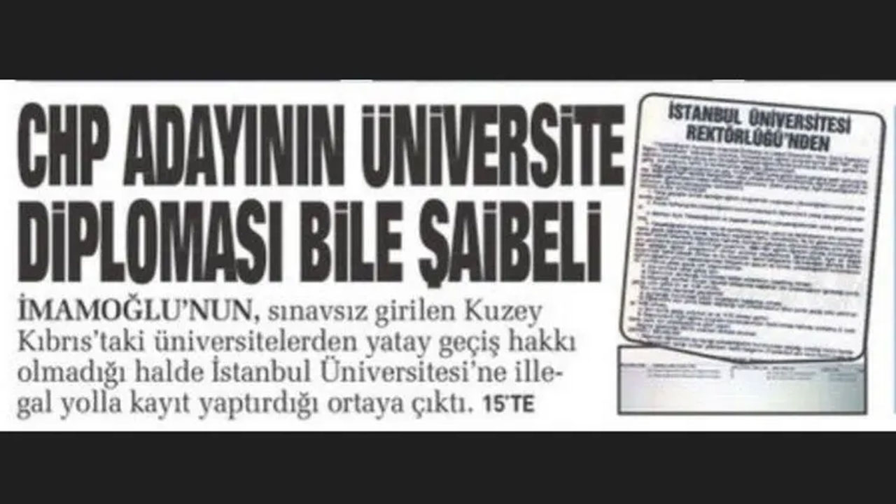 Foto - Ekrem İmamoğlu'nun 'sahte diploma' skandalında yeni gelişme! Geçiş yapabilsin diye...