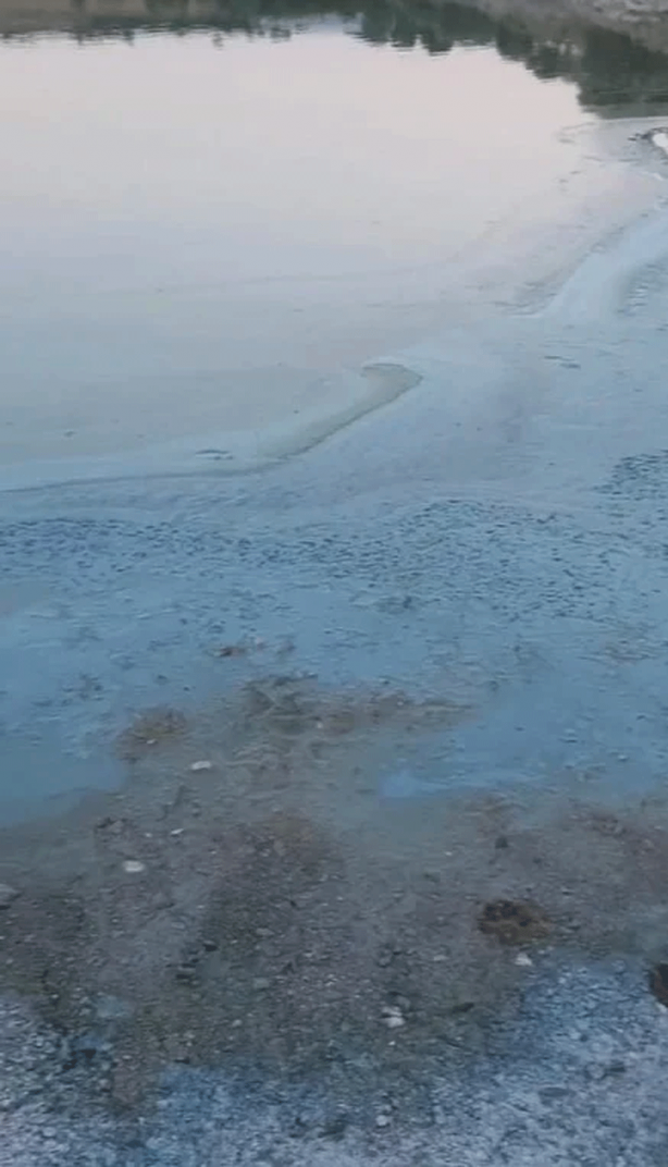 Foto - Ekrem yine uyudu! Suyun rengi değişti, balıklar ölmeye başladı! İnsanlar tedirgin