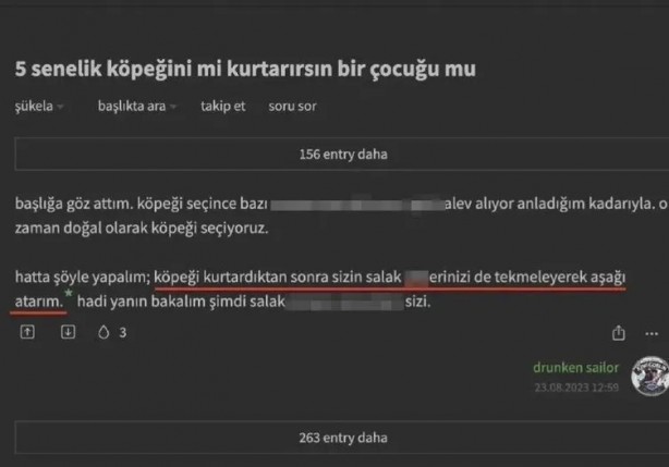 Foto - Ekşi Sözlük'te skandal: Olayın ardından yapılan paylaşım, işte o sözler! Her türlü rezillik varken şimdi bunlar çıktı
