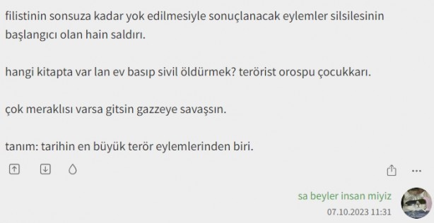 Foto - Ekşisözlük'ten İsrail güzellemeleri! Taraflarını seçtiler...