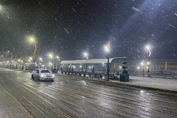 Foto - Elazığ'da kar yağışı etkili oldu