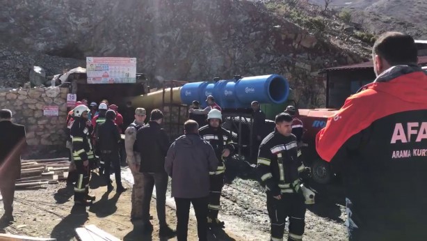 Elazığ'da maden ocağında göçük meydana geldi! İşte bölgeden ilk kareler