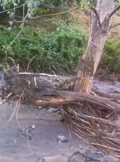 Foto - Elazığ’da sağanak yağış köy yollarını tahrip etti