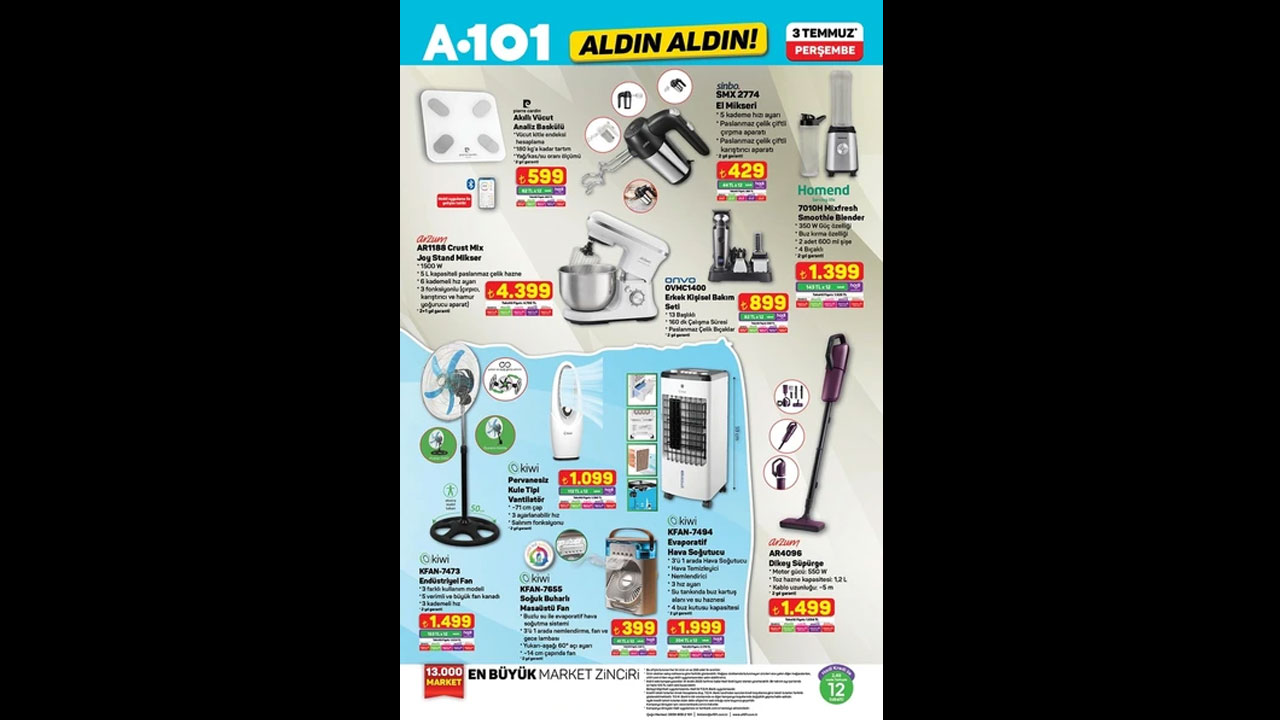 Foto - Elektrikli bisiklet, kamp çadırı, motosiklet ve daha niceleri! A101’de 3 Temmuz 2025 indirim fırsatları dolu dolu geliyor